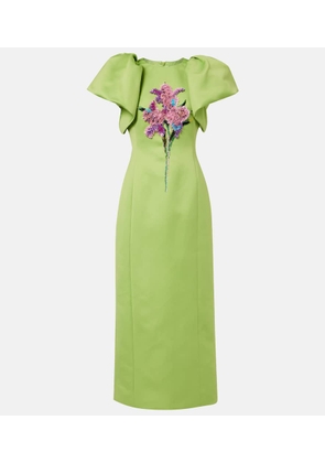 Leo Lin Lucinda sequined crepe satin cocktail dress