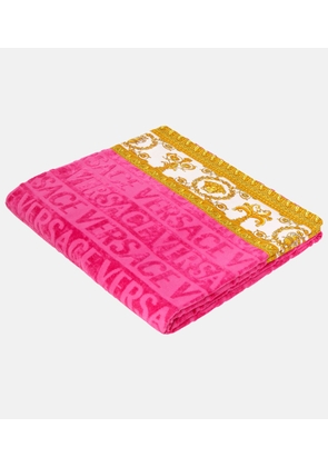 Versace Home Versace Allover cotton terry beach towel