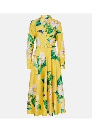 Leo Lin Zara floral cotton shirt dress