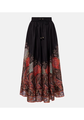 Zimmermann Rhiannon ruffled silk maxi skirt