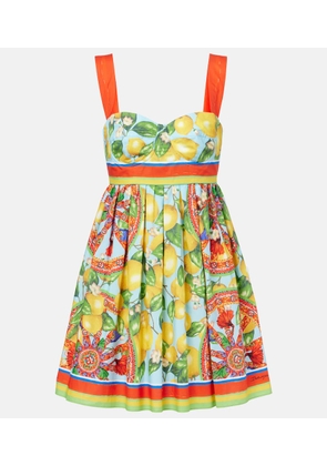 Dolce&Gabbana Printed cotton mini dress
