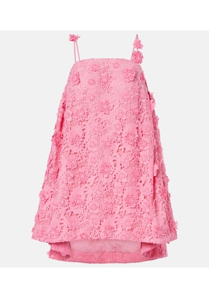 Leo Lin Fifi floral lace minidress