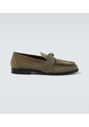 Bottega Veneta Astaire Knot suede loafers