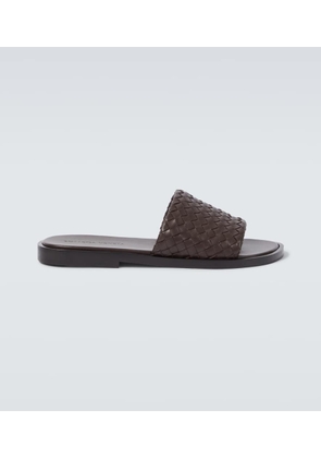 Bottega Veneta Elio Intrecciato leather slides