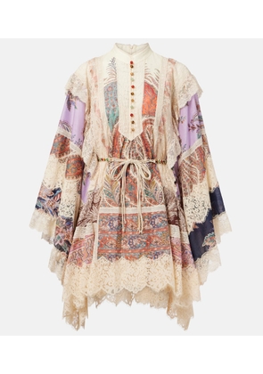 Zimmermann Rhiannon embroidered floral minidress
