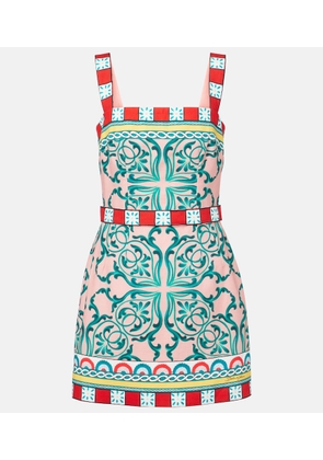 Dolce&Gabbana Taormina printed cotton-blend minidress