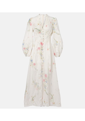 Zimmermann Lucky floral linen lace maxi dress