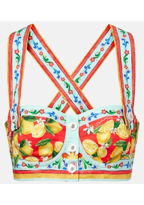 Dolce&Gabbana Printed bra top