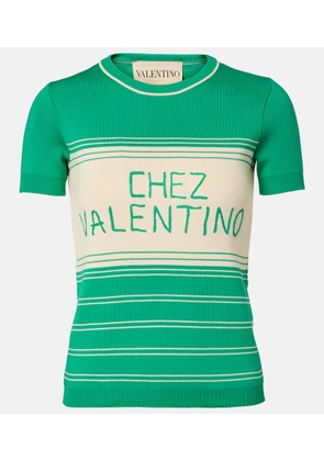 Valentino Chez Valentino striped cotton top