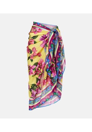 Dolce&Gabbana Floral cotton cover-up