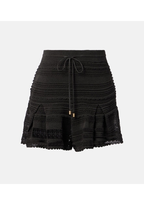 Zimmermann Lucky knitted lace shorts
