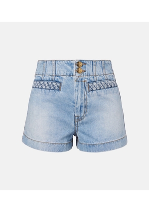 Zimmermann Lucky high-rise denim shorts