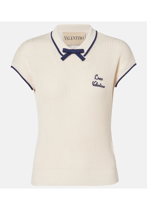 Valentino Chez Valentino cotton-blend top