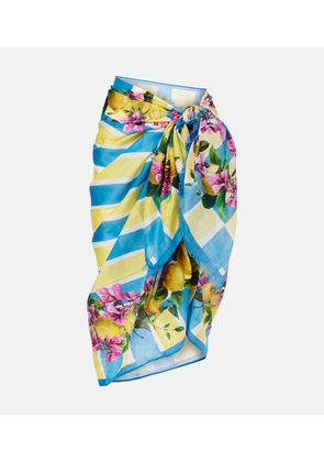 Dolce&Gabbana Floral cotton cover-up