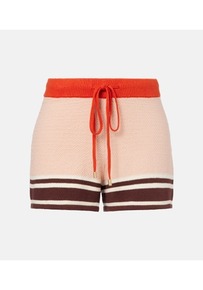 Zimmermann Ascension knitted cotton-blend shorts