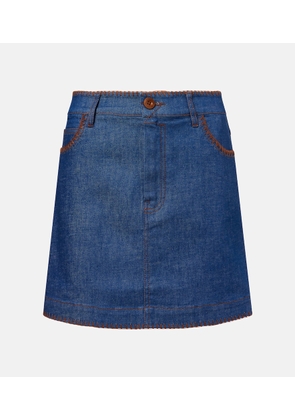 Zimmermann Ascension denim miniskirt