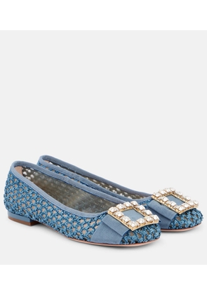 Roger Vivier Tres Vivier embellished ballet flats