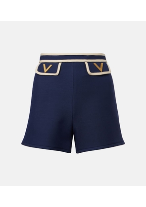 Valentino Crepe Couture VGold high-rise shorts