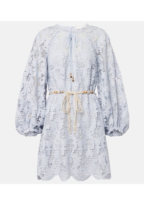 Zimmermann Belted lace minidress