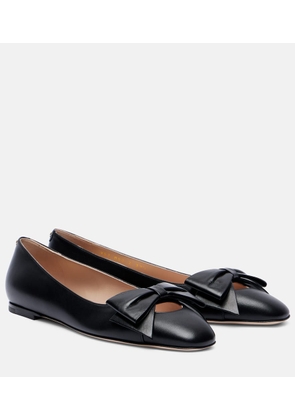 Valentino Garavani Bowow leather ballet flats