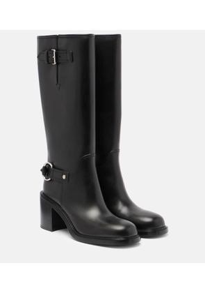 Gucci Horsebit leather knee-high boots