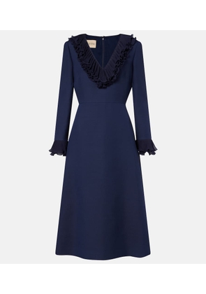 Valentino Crepe Couture bow-detail midi dress