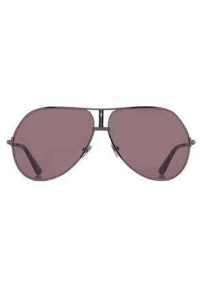Tom Ford Rickie-02 Smoke Pilot Mens Sunglasses FT1281 08A 63