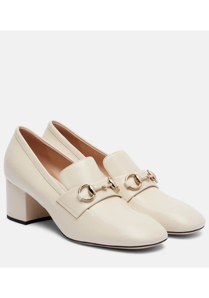 Gucci Lady Horsebit leather loafer pumps