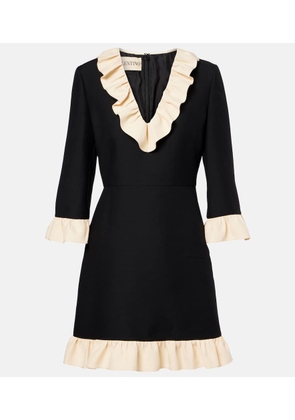 Valentino Crepe Couture ruffled minidress