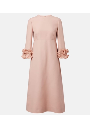 Valentino Ruffled Crepe Couture midi dress
