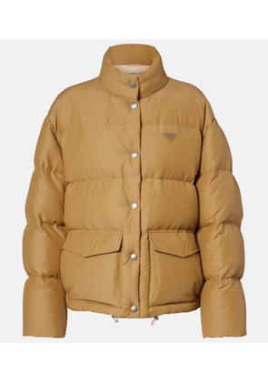 Prada Logo cotton-blend puffer jacket