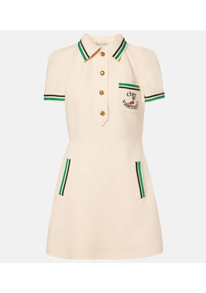 Valentino Chez Valentino Crepe Couture minidress