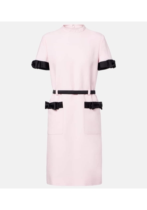 Valentino Crepe Couture bow-detail minidress