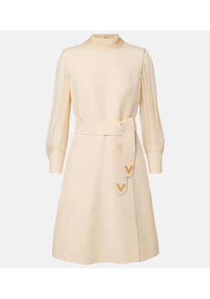 Valentino Wool and silk Crepe Couture minidress