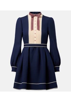 Valentino Crepe Couture bow-detail minidress