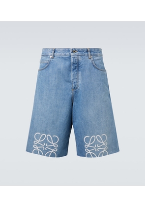 Loewe Anagram denim shorts