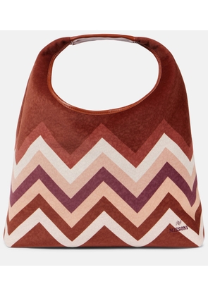 Missoni Zigzag Large leather tote bag