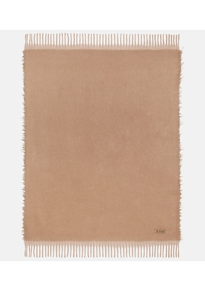 The House of Lyria Amaranto alpaca wool-blend throw