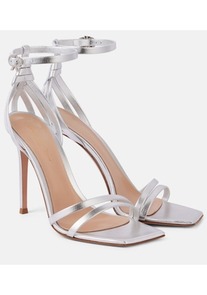 Gianvito Rossi 105 metallic leather sandals