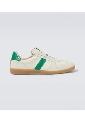 Tom Ford Suede-trimmed leather sneakers