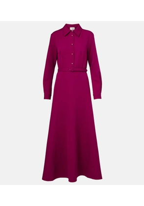 Roland Mouret Belted crepe shirt dress