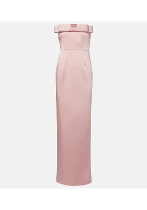The New Arrivals Ilkyaz Ozel Sisu bow-detail satin gown