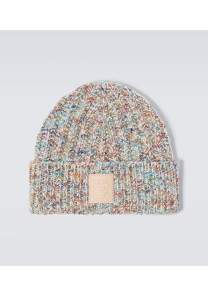 Loewe Anagram wool and cashmere-blend beanie