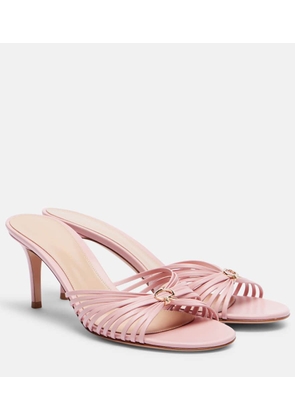 Gianvito Rossi Vyna 70 leather mules