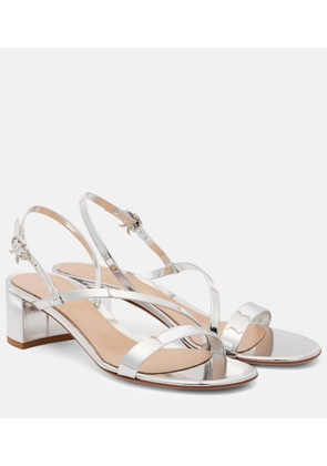 Gianvito Rossi 45 metallic leather sandals
