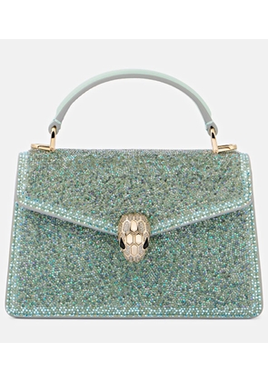 Bvlgari Serpenti Forever Mini suede tote bag