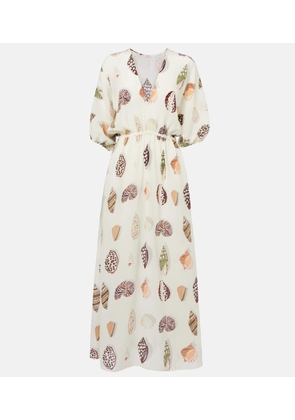 Eres Coffea printed silk maxi dress