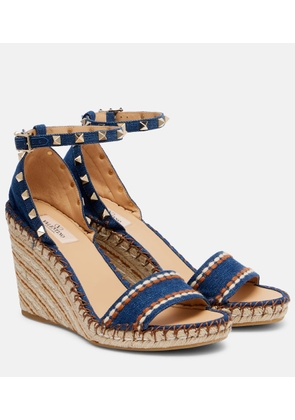 Valentino Garavani Rockstud Double 105 espadrille wedges