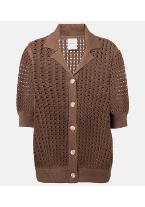 Varley Ellie open-knit cotton shirt