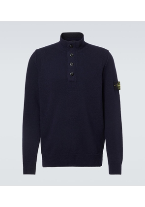 Stone Island Compass wool-blend polo sweater